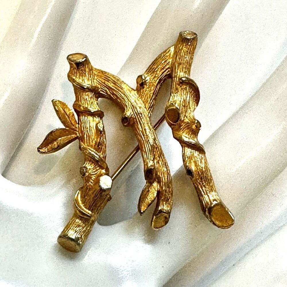 Sarah Coventry M tree branch brooch